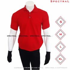 Spectral – Kaos Polo Shirt S M L XL Kaos Polos Basic Kaos Fashion Kaos Kerah Pakaian Berkerah Pria Wanita Cowo Cewe Bahan Lacos Simple Simpel Atasan Casual Kaos Distro Kaos Sport Premium Bagus Murah Lembut Kasual T-Shirt Baju Polos Polo Sport - MERAH