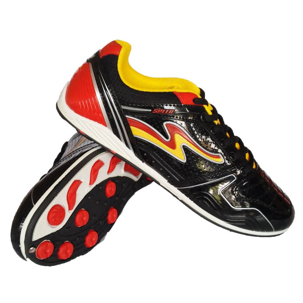 Speed Just Picazo Sepatu Futsal - Black Red
