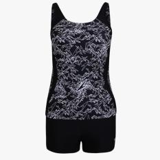 Speedo Adult Female Boom Allover Tankini Boyleg - Hitam