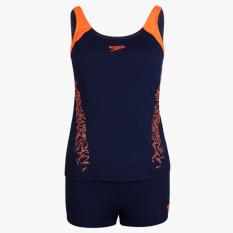 Speedo Adult Female Boom Splice Tankini Boyleg - Navy