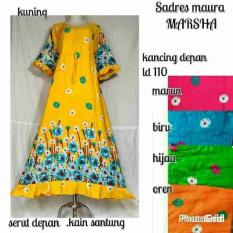 Spesial!! Daster Longdress Marsha Gamis Gaun Batik Muslim Baju Hamil Busui Set