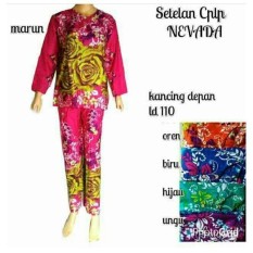 Spesial!! Daster Setelan Nevada Celana Kulot Batik Baju Hamil Busui Jumbo Kado