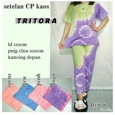 Spesial!! Daster Stelan Celana Kaos Tri Baju Batik Hamil Busui Jumbo Kado Piyama