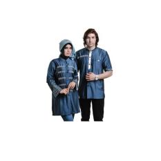 Spicatto SP 170.27 Busana Couple Baju Koko Muslimah Wanita Only-Cotton Cleo-Bagus Kekinian(Biru)