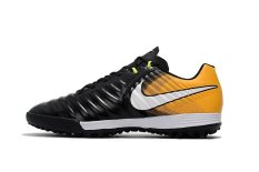 Sport Training Low Top Fashion Non-Slip Soccer Shoe Official 2017 Newest Men's Football Shoe Sneakers TiempoX Ligera IV TF MD(Black)
