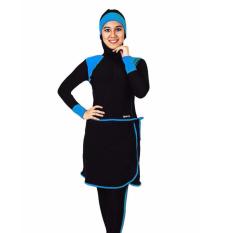 SPORTE Baju Renang Muslim Slimfit SM 27 Hitam Biru
