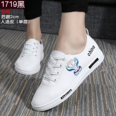 Sepatu Olahraga Sepatu Running Sepatu Bordir Renda Putih Spring Facebook Baru Sepatu Kasual Siswa-Internasional