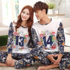 Spring and Autumn New Long-sleeved Couple Pajamas, Casual Home Service - (female Models) - intl