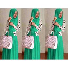 SR Collection Best Seller Set 3 in 1 Muslim Wanita Motif Polkadot Sungkar - Tosca