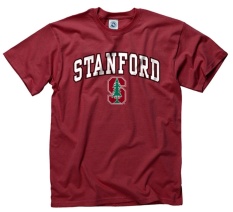 Stanford Cardinal Adult Arch & Logo Soft Gaya Gameday T-Shirt-Kardinal,-Intl