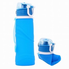 Bintang Mall Creative Lembut Silikon Air Botol Lipat Sport Ketel untuk Luar Ruangan Bersepeda Daki Gunung Backpacking-Internasional