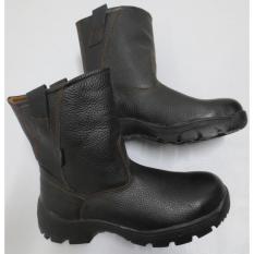 Sepatu boot safety Genuine Leather Steel Horse Safety shoes 9599 Slip on boot