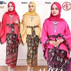 Stelan baju batik wanita/kebaya modern kalong TALI PINGGANG katun terbaru