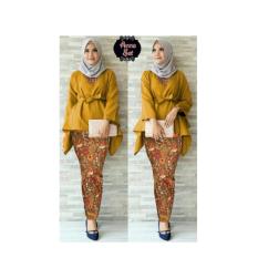Stelan Kebaya Anna/kebaya wisuda modern/kebaya modern/kebaya batik
