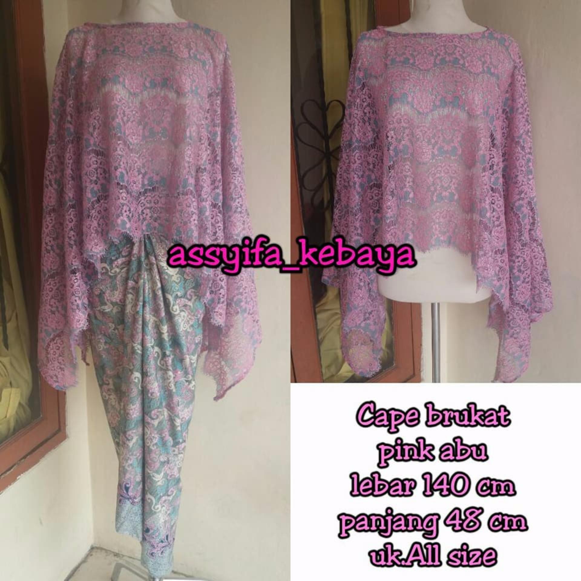 Stelan Kebaya Cape Brukat & Rok Lilit Regyta Fashion