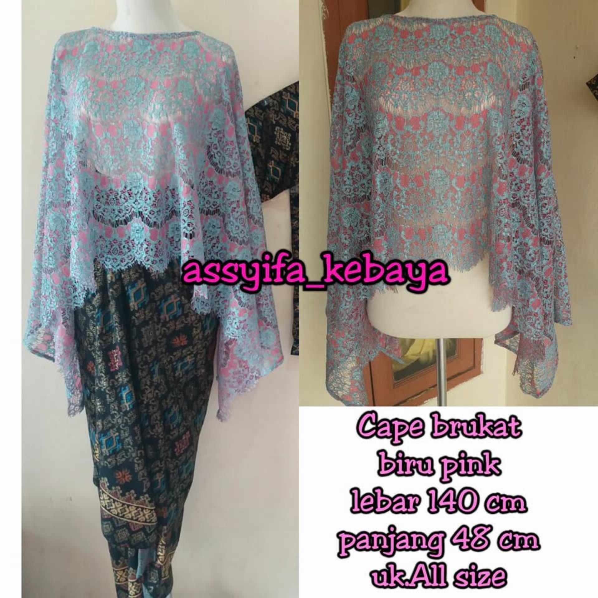 Stelan Kebaya Cape Brukat & Rok Lilit Regyta Fashion