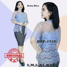 Stelan Kebaya Kahiyang Ayu Lengan Pendek & Rok Frisket Pendek. Keluaran Terbaru SND1993