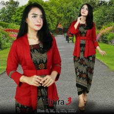 Stelan kebaya kutu baru & rok lilit. Elnira 3. keluaran terbaru