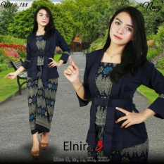 Stelan baju batik wanita /kebaya modern kutu baru & rok lilit. Elnira 3. keluaran terbaru
