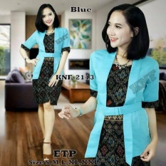 Stelan kebaya kutu baru & rok lilit. Elnira Lengan pendek. keluaran terbaru