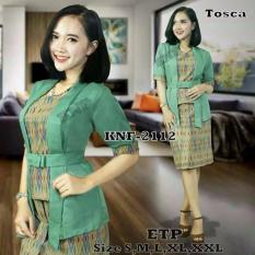 Stelan kebaya kutu baru & rok lilit. Elnira Lengan pendek. keluaran terbaru Regyta Fashion
