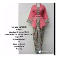 Stelan baju batik wanita - kebaya modern - kutu baru & rok lilit. Elnira1. keluaran - terbaru