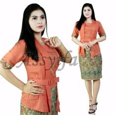 Stelan kebaya kutu baru Elnira lengan pendek. keluaran terbaru