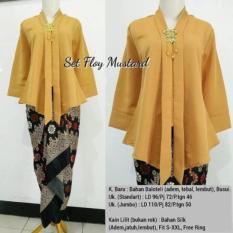 Setelan kebaya floy, kebaya kartini /baju batik kebaya wanita/ kebaya modern kebaya kutu baru floy & rok lilit terbaru HQ