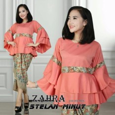 stelan kebaya MODERN minut. model terbaru. ORANGE