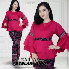 stelan baju batik wanita / kebaya minut. model terbaru.WARNA FANTA (paya)
