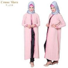 STOCK CLEARANCE - Crosse Mara Hijab - Robe - Jubah Sahara Duo - Pink - 1 Pcs