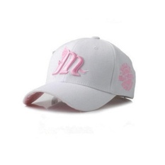 Saham Korea Selatan Gelombang Baru Pria dan Wanita Versi Korea Wolf-m Topi Bisbol (Putih)-Intl