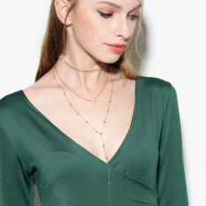 Street Snap Suit Sautoir Sederhana Pearl Klavikula Kalung Sederhana Wild Street Shot Kalung Mutiara