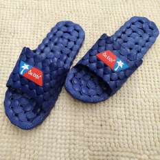 Suhu Tiba-tiba Model Crocs Vietnam Karet Rumah Tangga Pria Dan Wanita Mandi Sendal (Biru Tua Warna) sepatu pria sepatu sendal