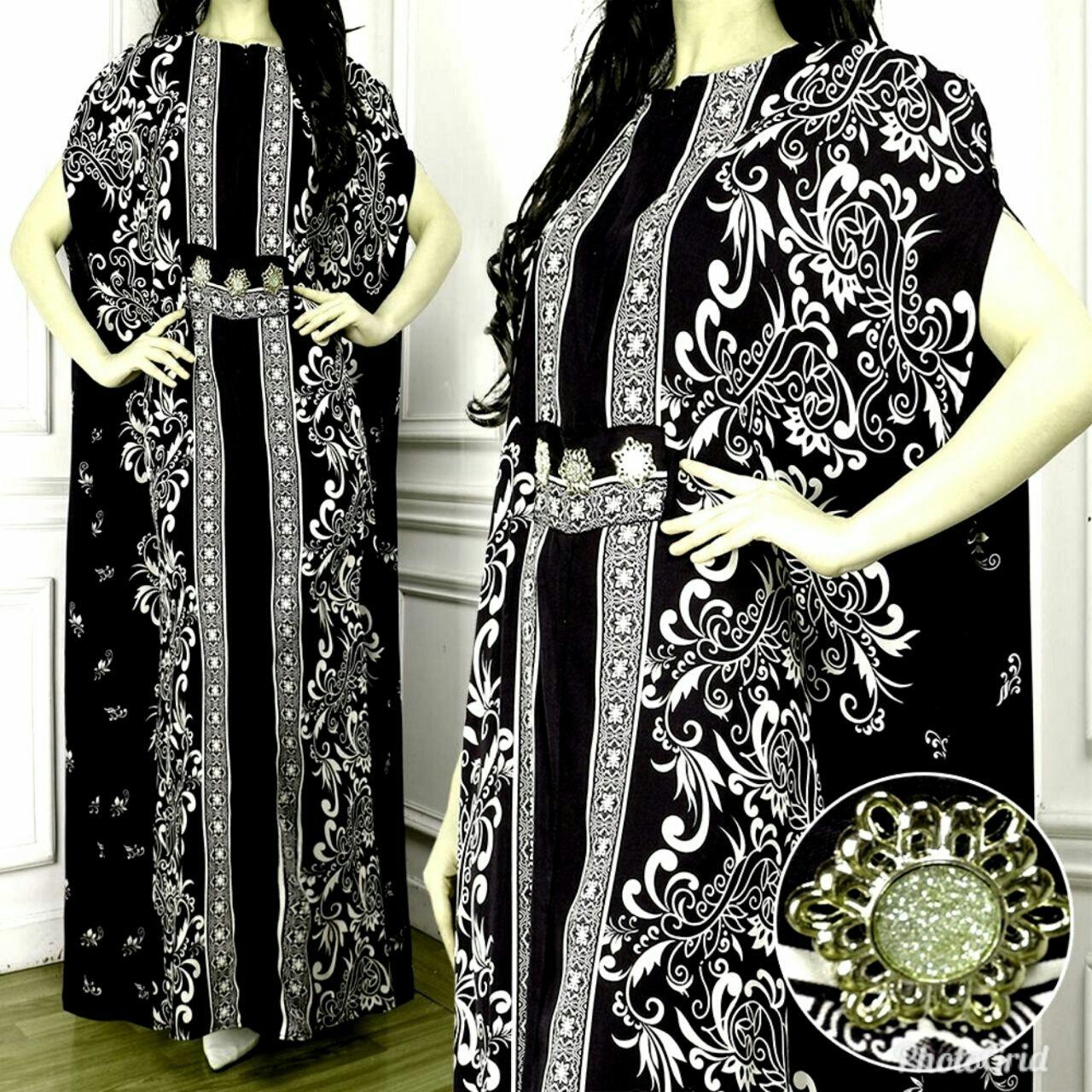Suki Baju Kaftan Batik Gamis Muslim / Dress Muslimah / Hijab Muslim / Gamis Syari’I / Baju Gamis / Fashion Muslim / Setelan Muslim / Hijab Wanita / Baju Muslim / Maxi Gamis / Fashion Muslim