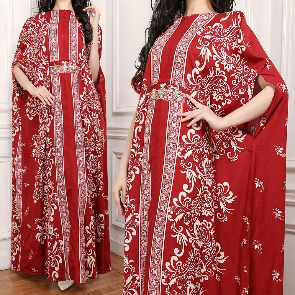 Suki Baju Kaftan Batik Gamis Muslim / Dress Muslimah / Hijab Muslim / Gamis Syari’I / Baju Gamis / Fashion Muslim / Setelan Muslim / Hijab Wanita / Baju Muslim / Maxi Gamis / Fashion Muslim