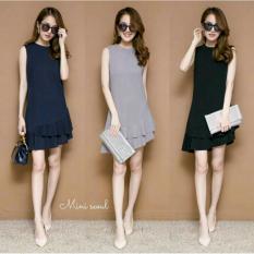 Suki Dress Wanita Polos Ruffle / Dress Renda / Dress Muslim / Dress Brukat / Dress Wanita / Dress Maxi / Dress Pesta / Dress Polos / Dress Salur / Lace Dress / Dress Korea / Gaun Wanita / Midi Dress