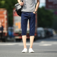 Musim Panas 2017 Baru Daftar Shorts Casual Fashion Pria Celana Denim Nyaman Slim Tipis Shorts Jeans-Intl