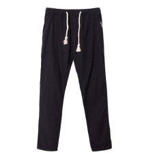 Musim Panas Pria Fashion Slim Fit Cotton Linen Celana Celana Panjang Kasual Celana-Intl