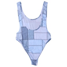 Musim Panas Seksi Surf Bikini Swimsuit Wanita Unik Seksi Patch Pola One Piece Swimwear Pakaian Senam Telanjang Beachwear Retro Gaya Swim Suit -Intl