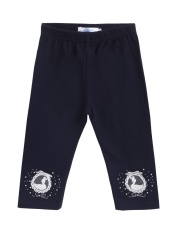 Sunwonder Balita Anak Cetak Manik-manik Mengkilap Legging Celana Panjang (Biru)-Intl