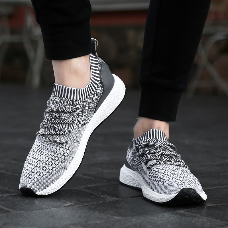 Super Bernapas Fashion Sneakers Pria Sepatu Olahraga Kasual Lembut Sepatu lari tahan lama Sepatu Jala Men's Fashion Sneakers Soft Casual Sports Shoes Durable Running Shoes Mesh Shoes
