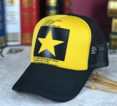 Super Bintang Besar Cap Hat Autumn-Summer Baseball Snapcap Snapback Topi Pria Wanita Hiphop Sport Topi Gorras Hat Cap (kuning) -Intl