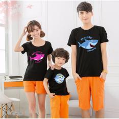 Supplier Baju Couple Keluarga Murah - Kaos Family Kapel Online - Pasangan (Coupel / Capel / Copel) Baby Shark