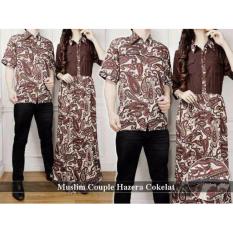 Supplier Couple Muslim - Baju Muslim Online - muslim couple Hazera Cokelat