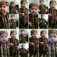 Surjan Lurik Bayi Kostum Tedak Siten / Mudun Lemah Tradisional Jawa
