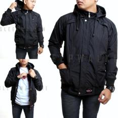 SW JAKET CASUAL HITAM PRIA