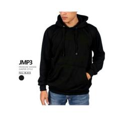 SW JAKET SWEATER HOODIE PRIA HITAM