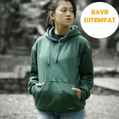Sweater Hoodie Polos-Hijau Tua