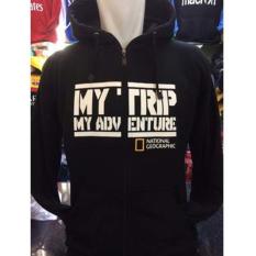 Sweaterjaket Hoodie Mtma Mt-211 My Trip My Adventure Hitam Polos